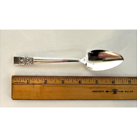 Set of 4 Vintage 1936 Oneida Community CORONATION Teaspoon Silverplate 6 1/8" - Picture 4 of 8